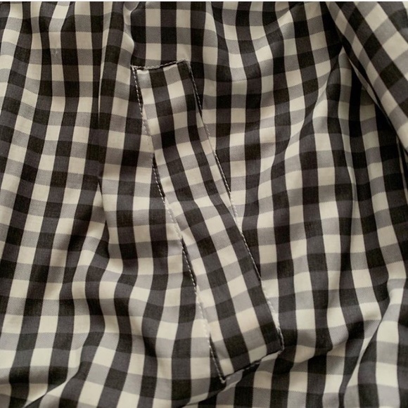 Gingham Windbreaker Style Zip Up Jacket - Picture 3 of 7